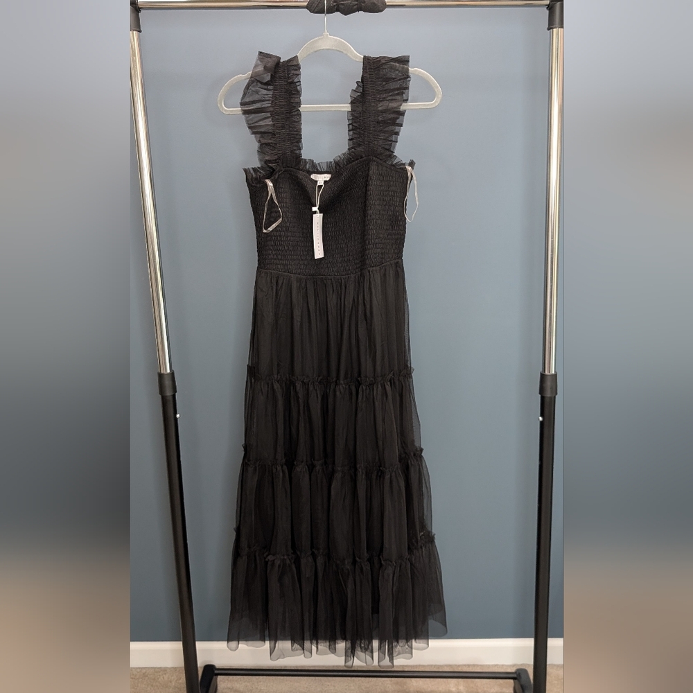 Baltic Born Black Strapless Dress Elegant Formal Wear